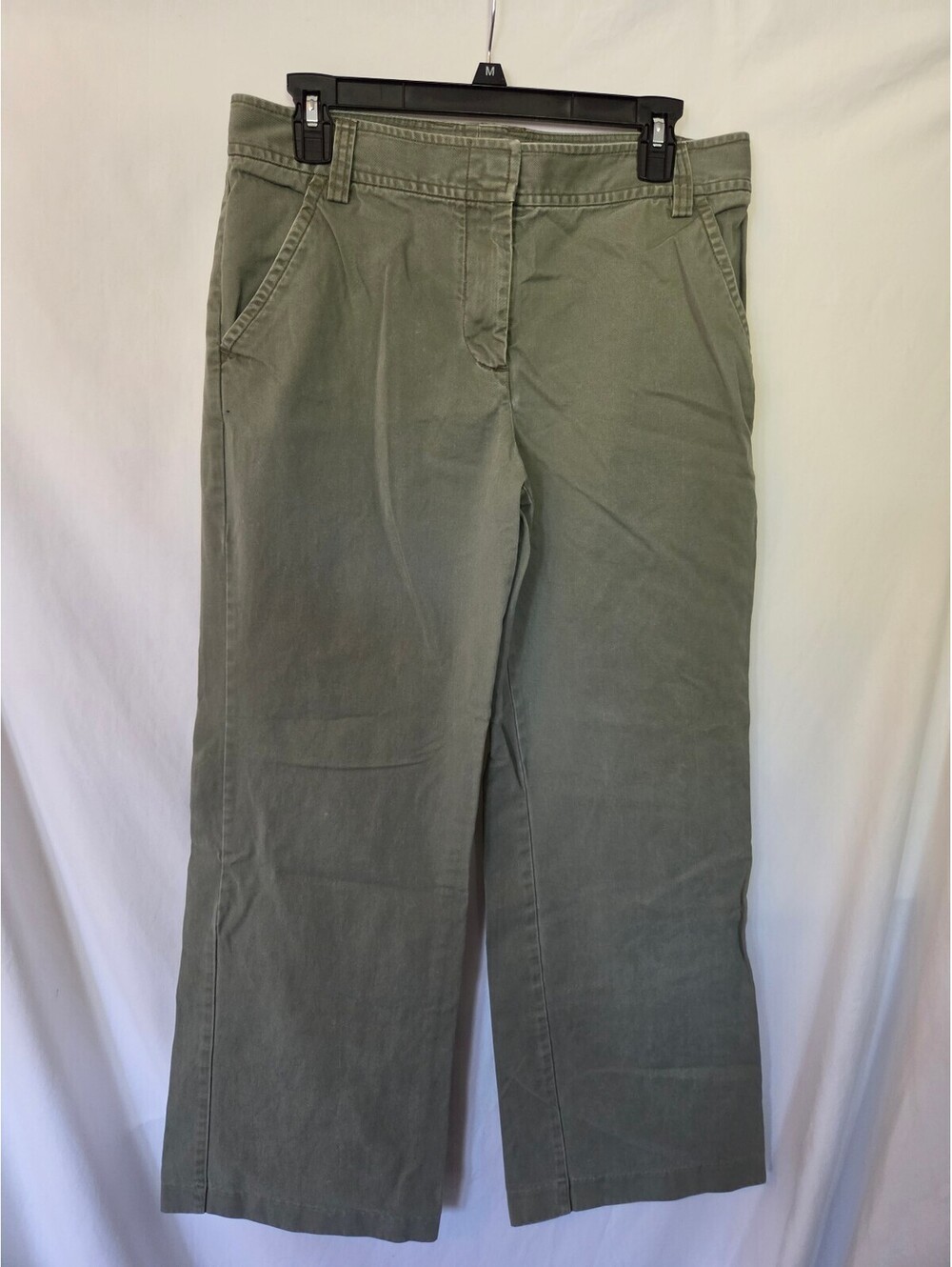 J.Crew Favorite Fit Olive Green Cotton Straight Leg Chino Pants Size 10
